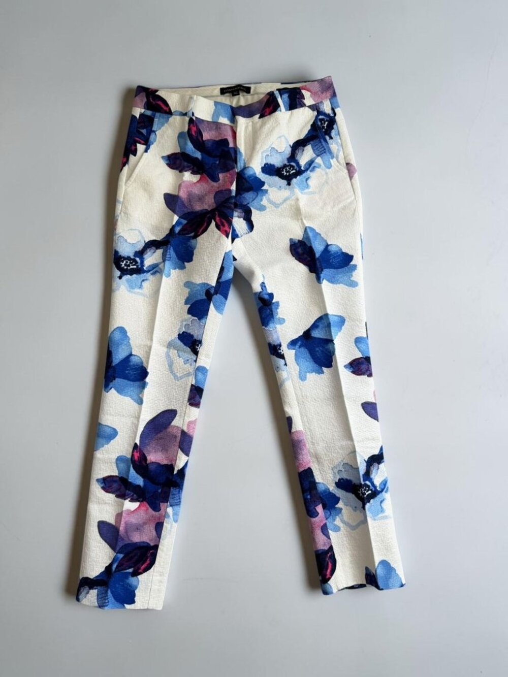 BANANA REPUBLIC Floral Ryan Ankle Pants Size 2P